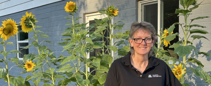 Clarissa with Sunflowers